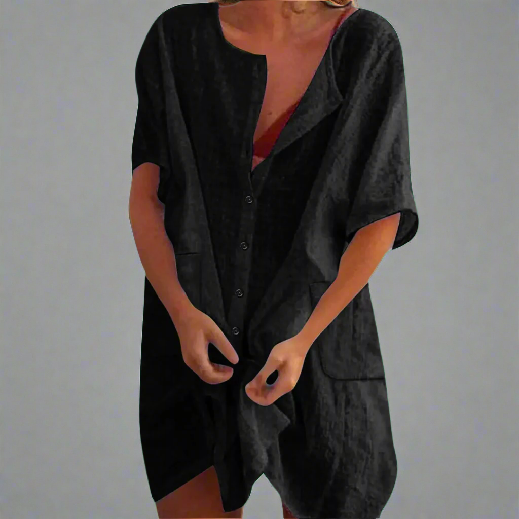 Organic summer dress made of cotton and linen for comfortable summer moments