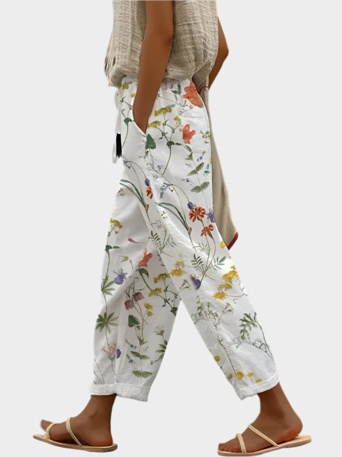 Relaxed Pants with Print