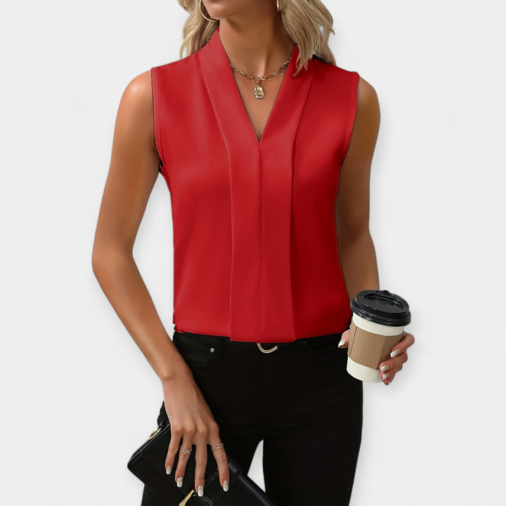 Classy Sleeveless Blouse