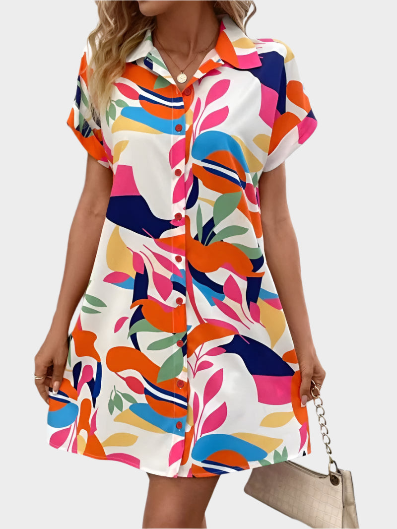 Shirt Dress with Print