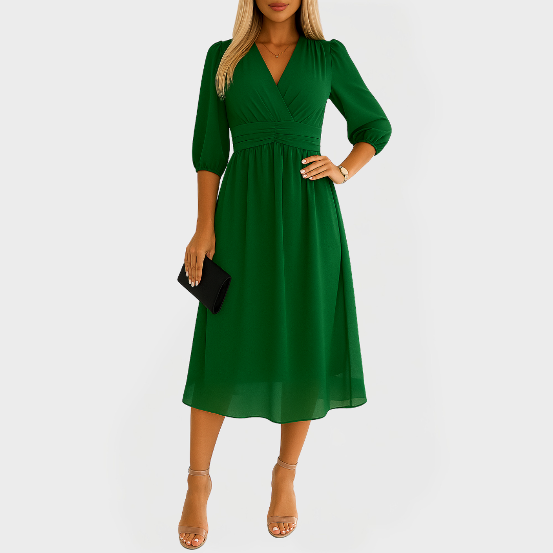 Airy Silk Chiffon Dress for Elegant Appearances