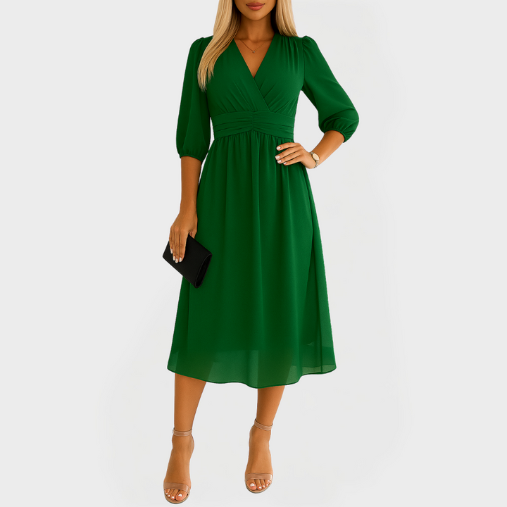 Airy Silk Chiffon Dress for Elegant Appearances