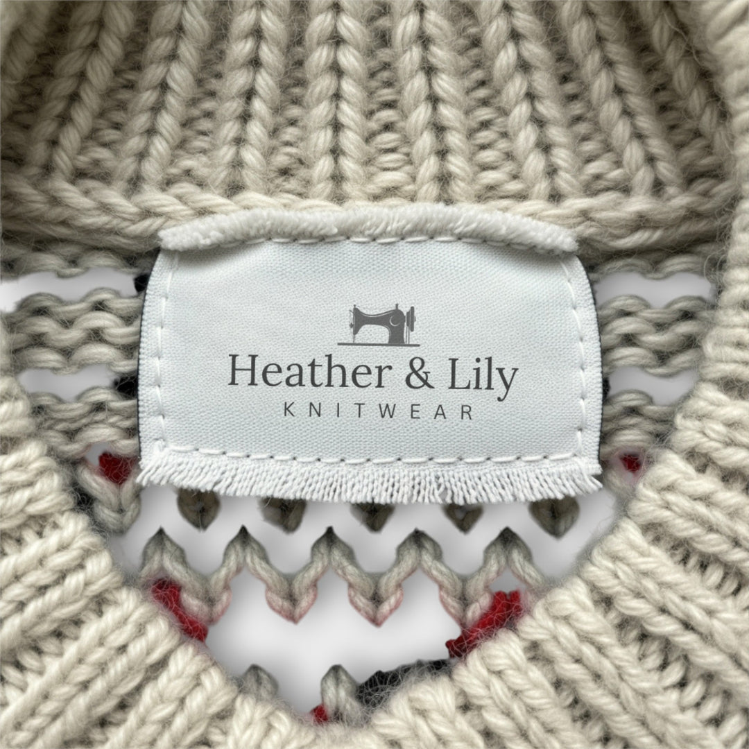 Knitted Sweater with Impressive Design