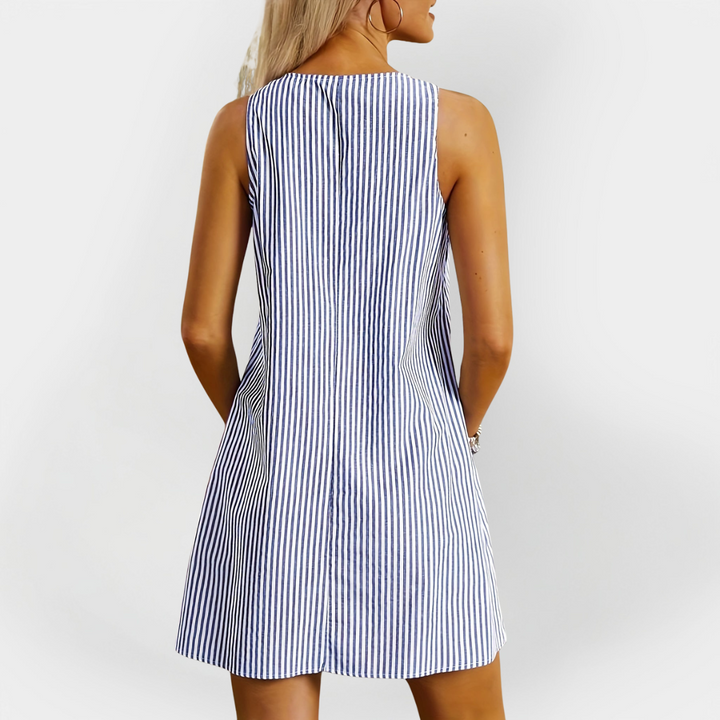 Sleeveless Striped Dress
