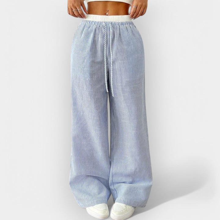Striped Wide Pants