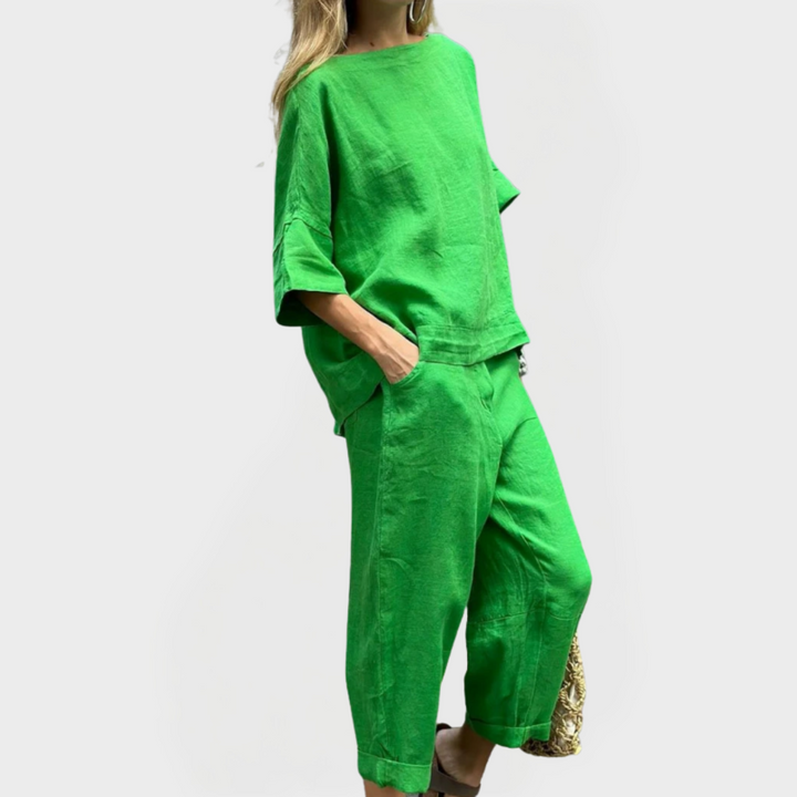 Dress Set with Natural Patterns