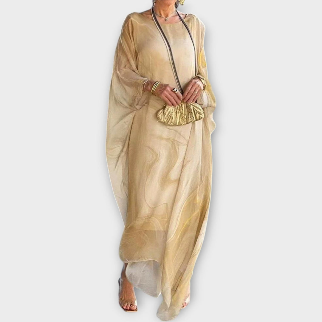 Maxi Kaftan with Sheer Texture