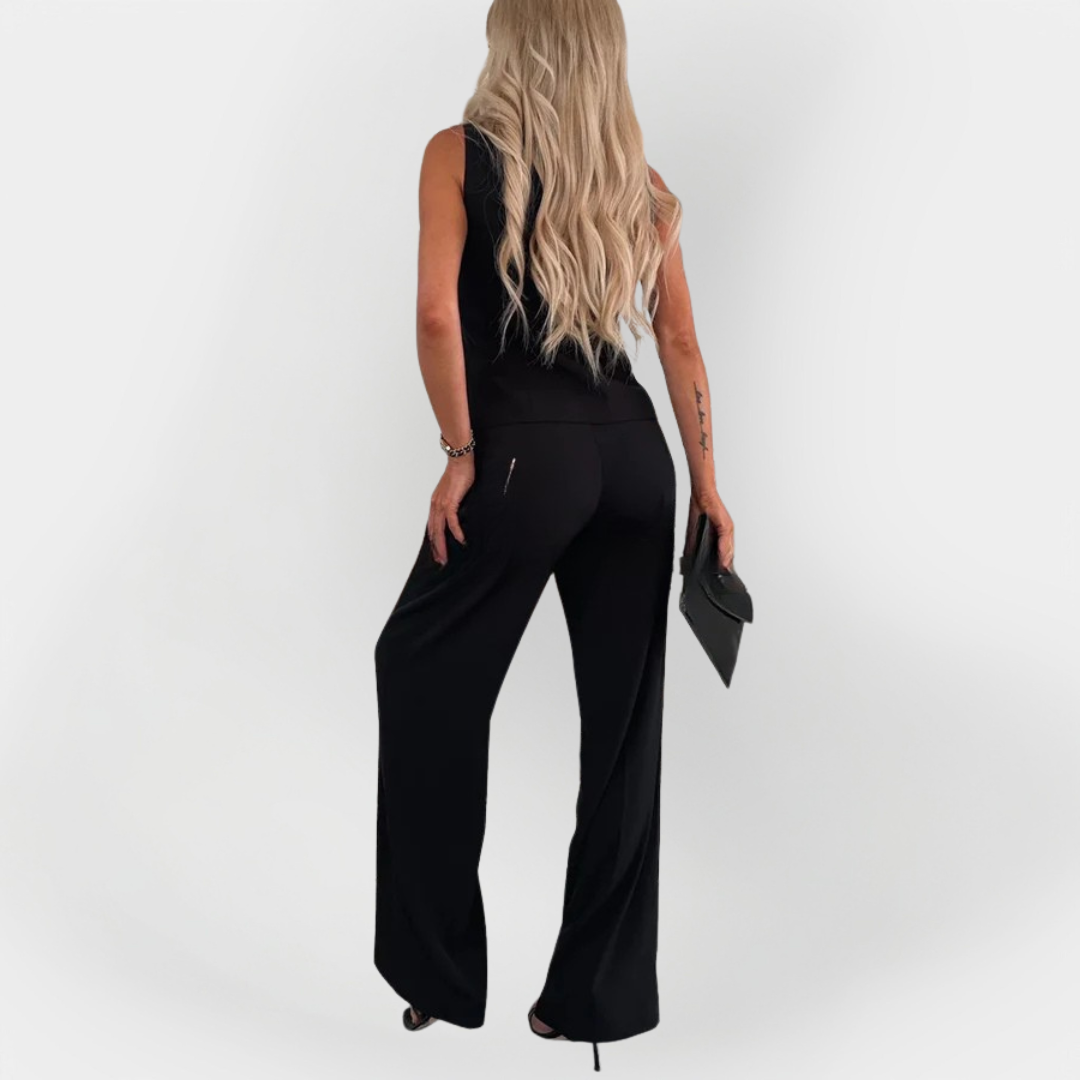 Elegant Pant Set with Sleeveless Top