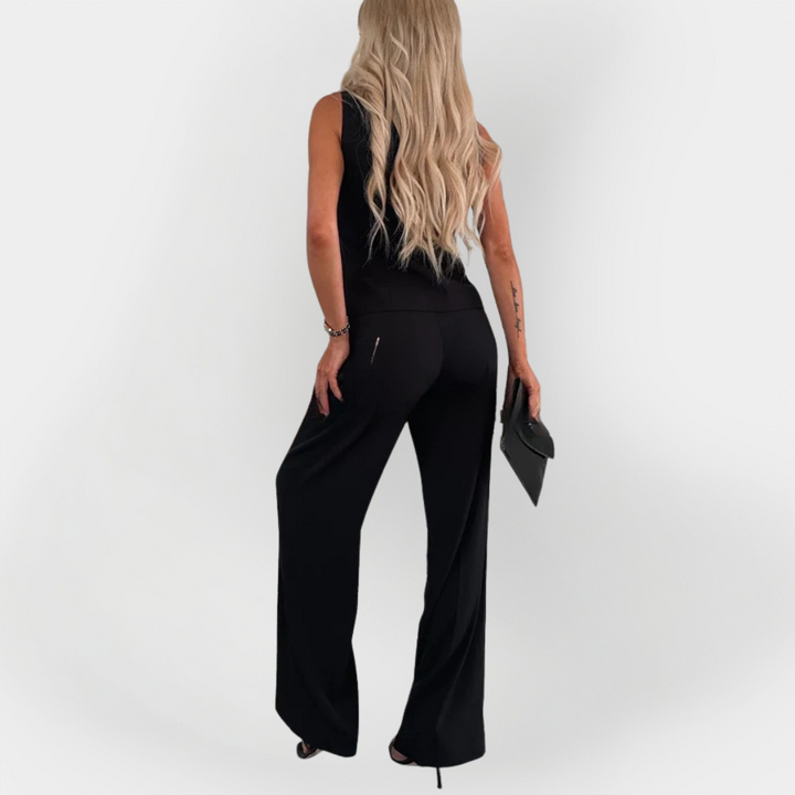 Elegant Pant Set with Sleeveless Top