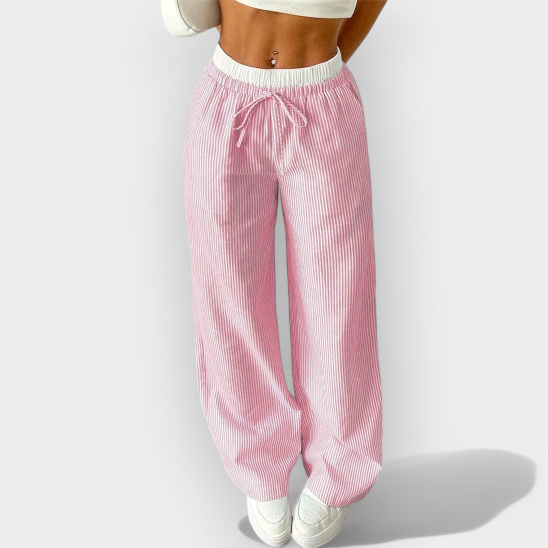 Striped Wide Pants