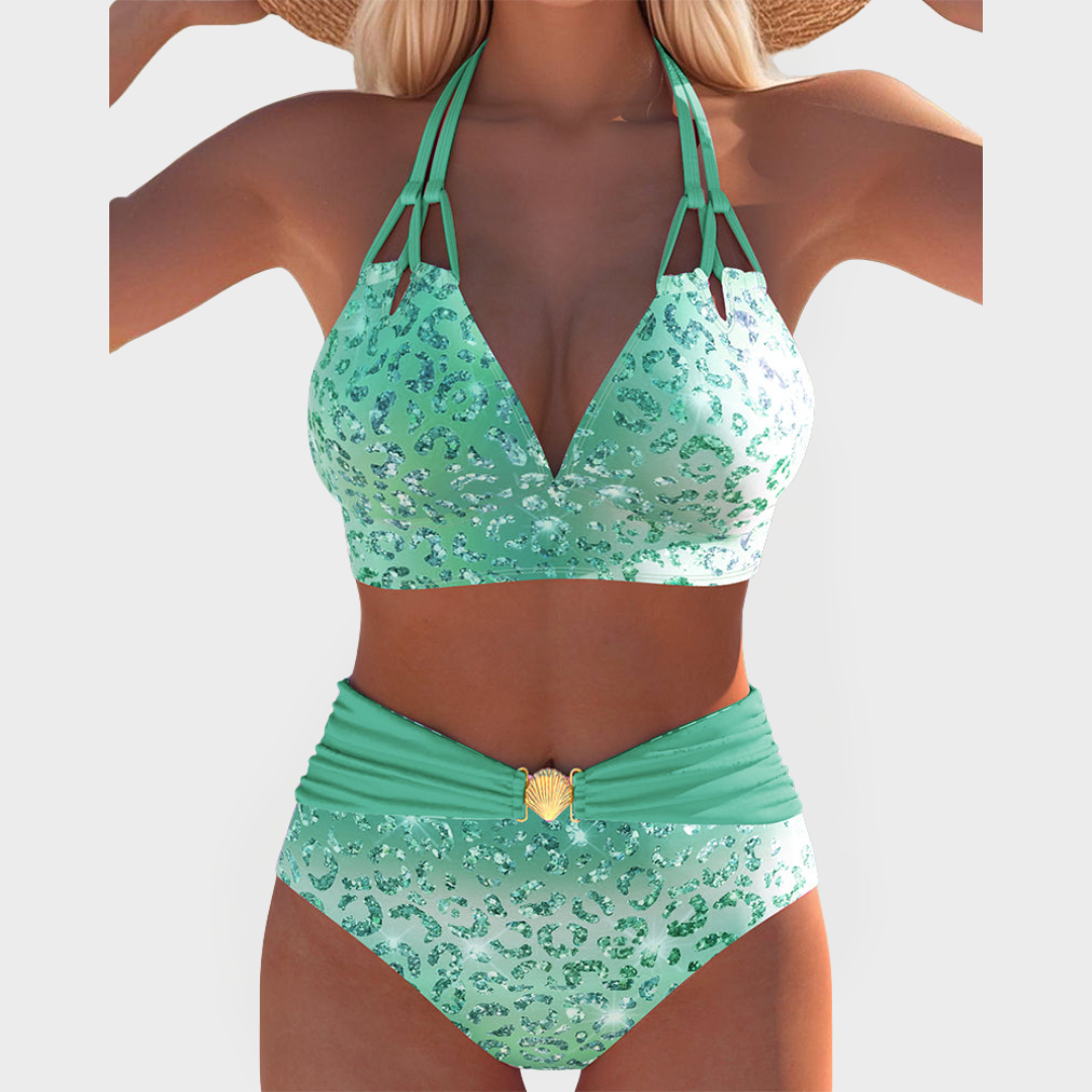 Sexy Bikini with Printed Top