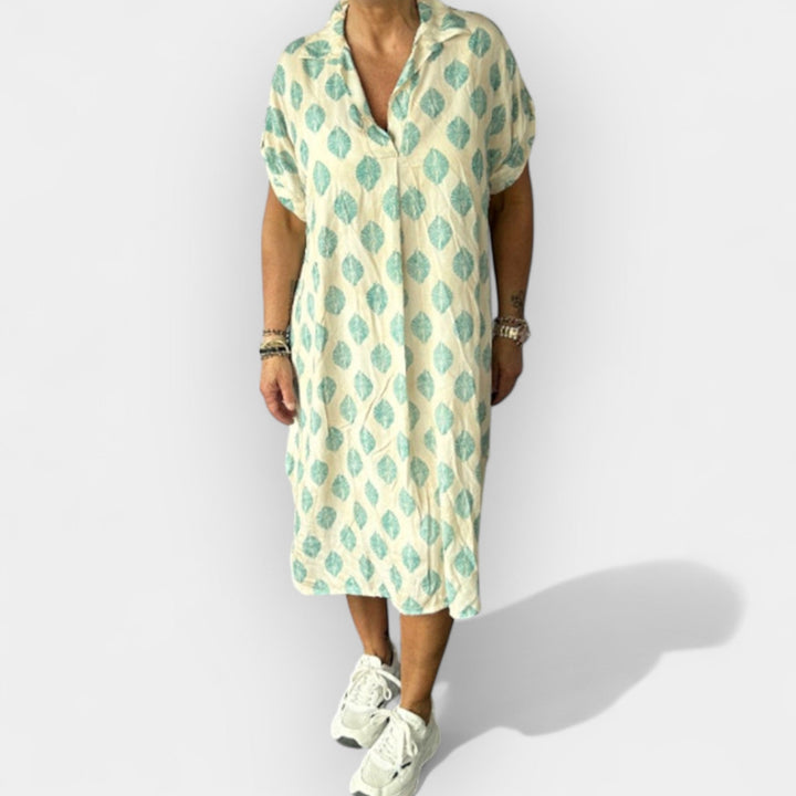 Airy Summer Dress with V-Neck