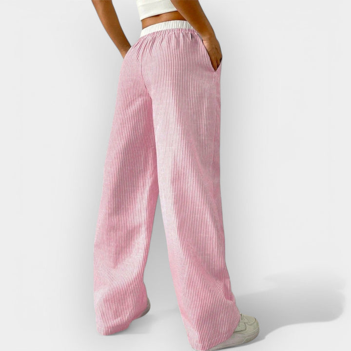 Striped Wide Pants
