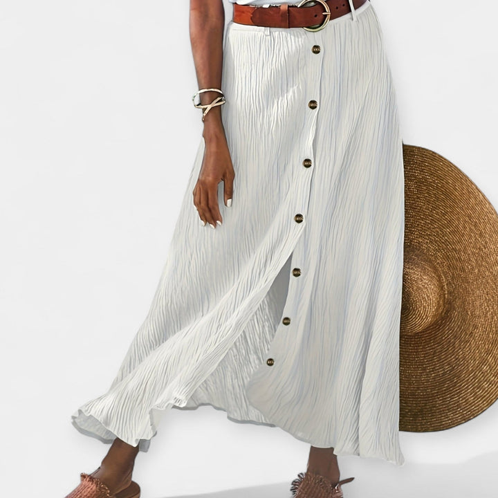 Sheer Midi Skirt with Slit