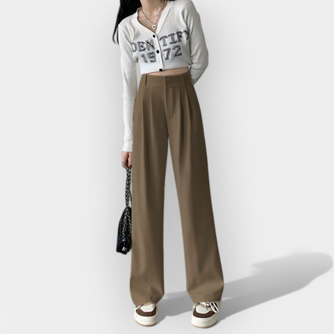 Wide Leg Pants in Korean Style