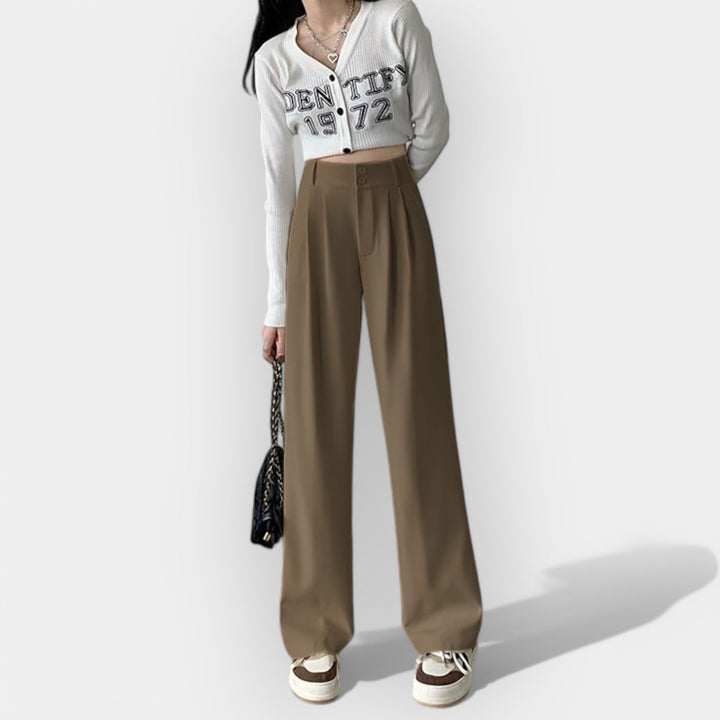 Wide Leg Pants in Korean Style