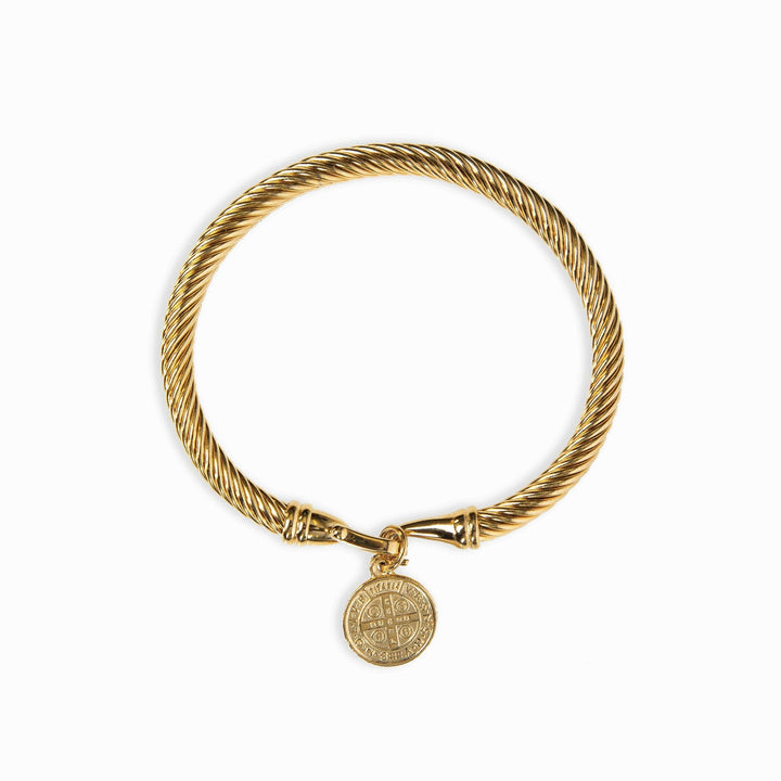 Gold Bracelet with Coin Design