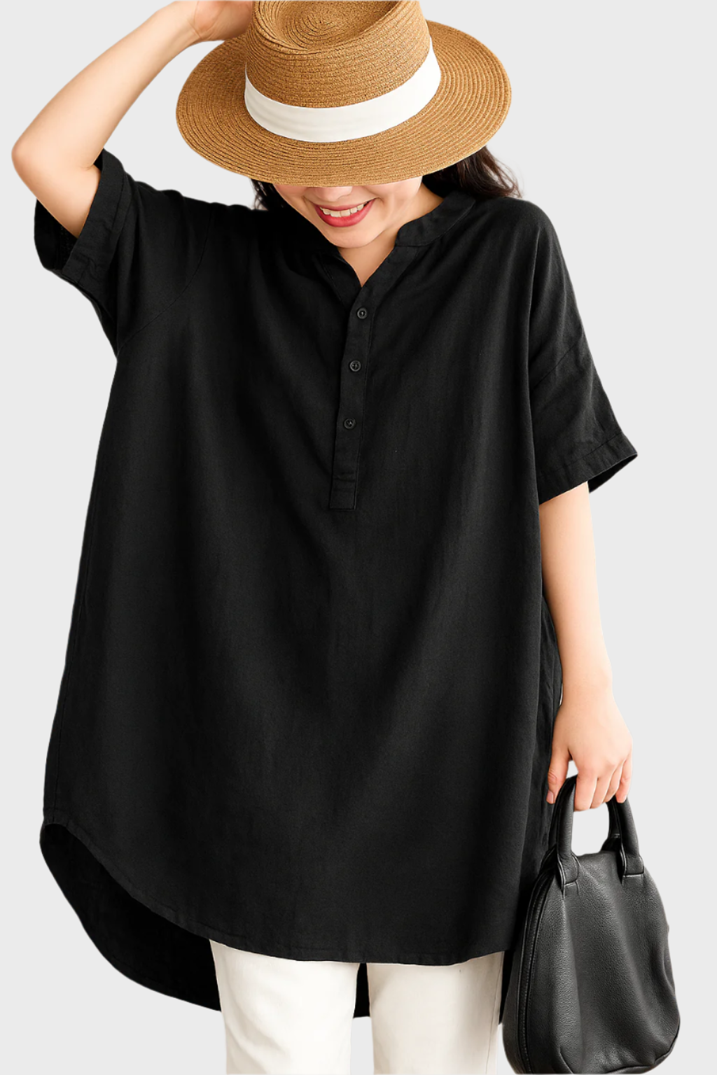 Relaxed Linen Shirt Dress