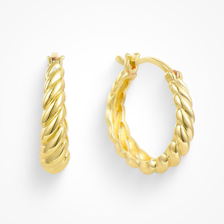 Twist Style Hoop Earrings