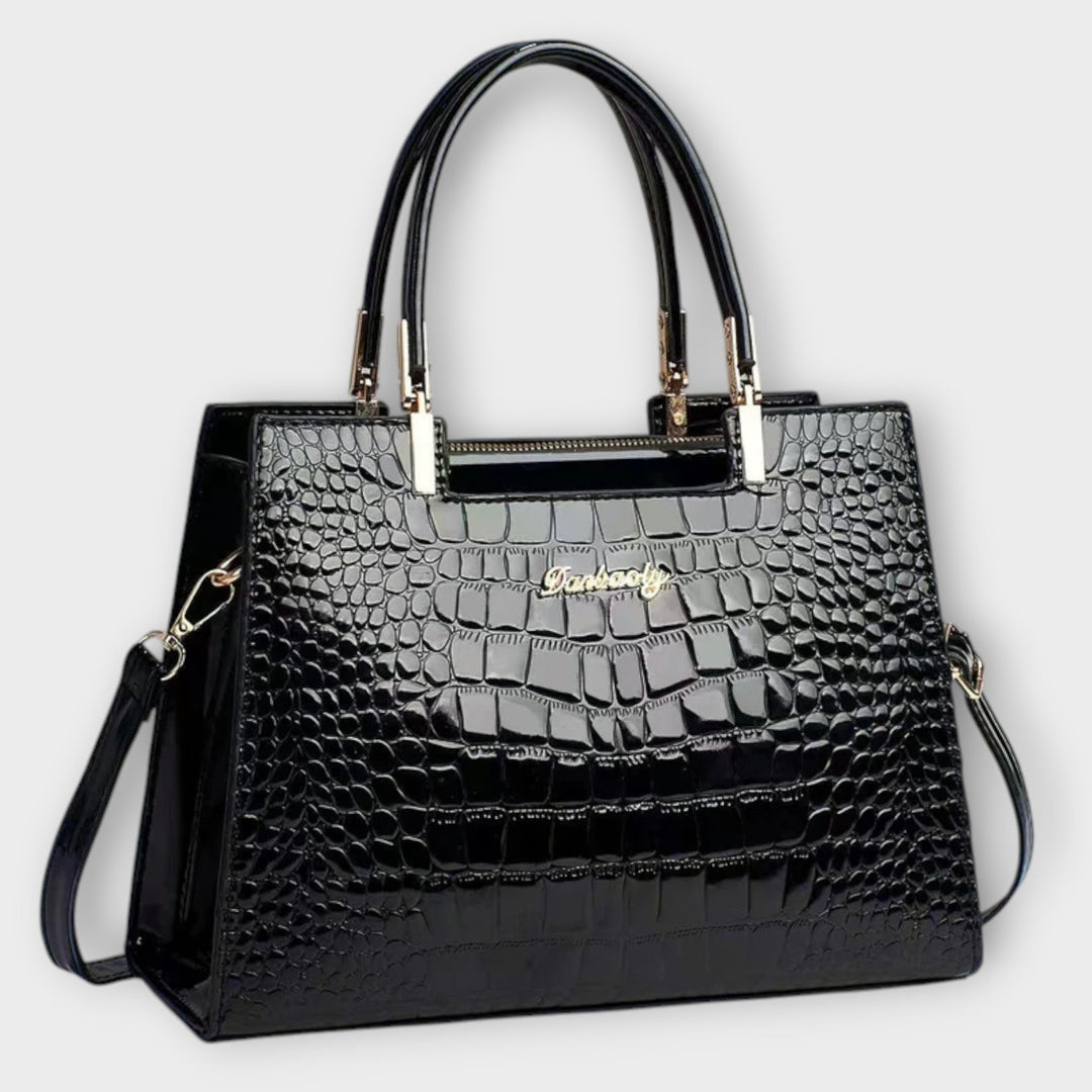 Shiny Handmade Croco Bag