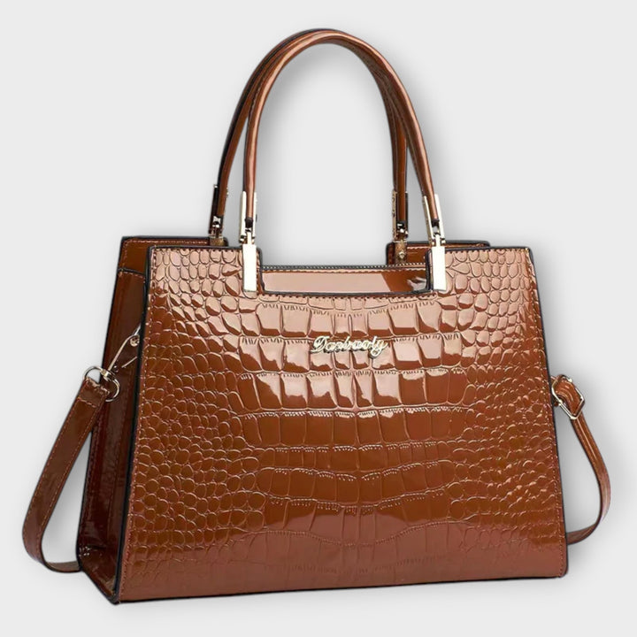 Shiny Handmade Croco Bag