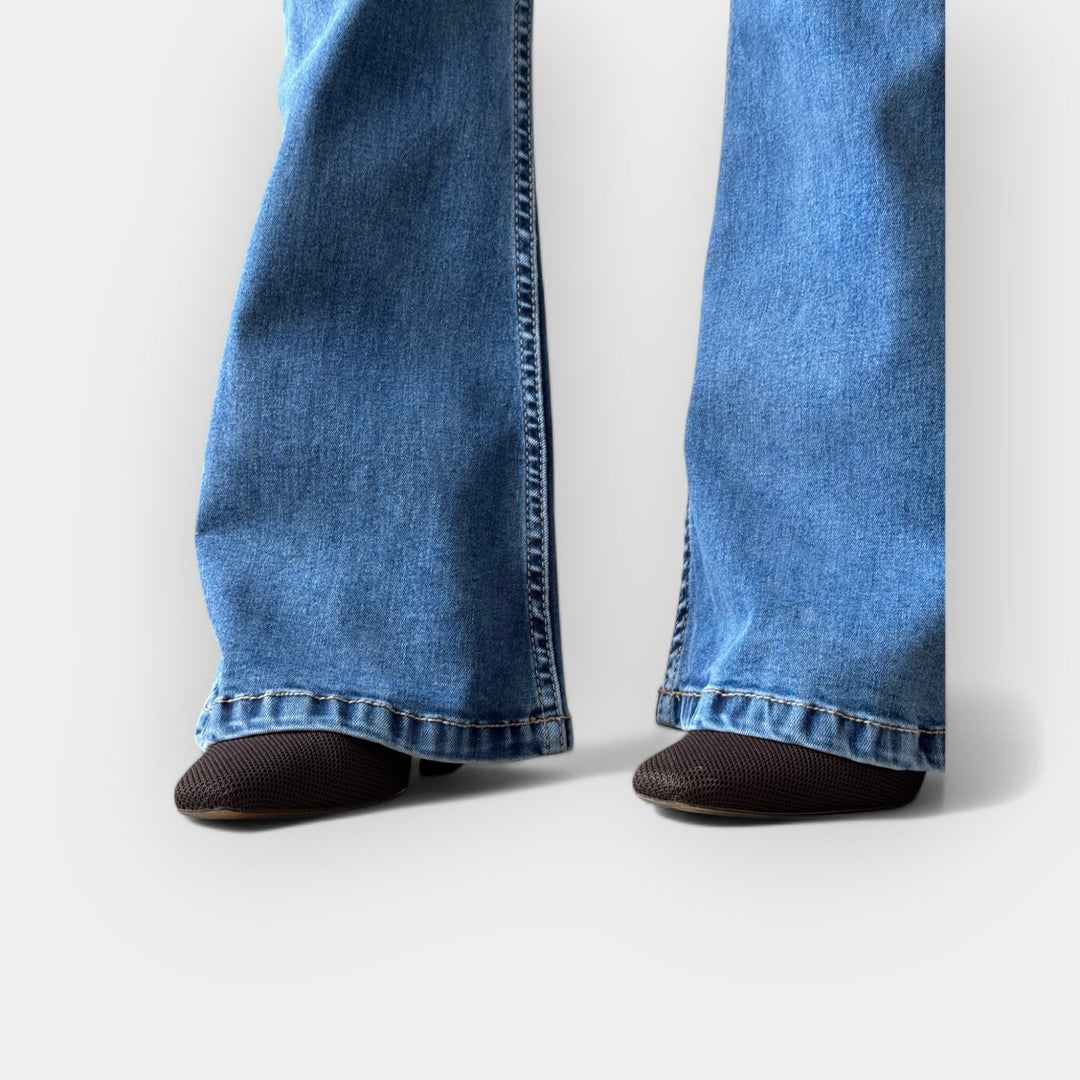 High-Waisted Flare Jeans
