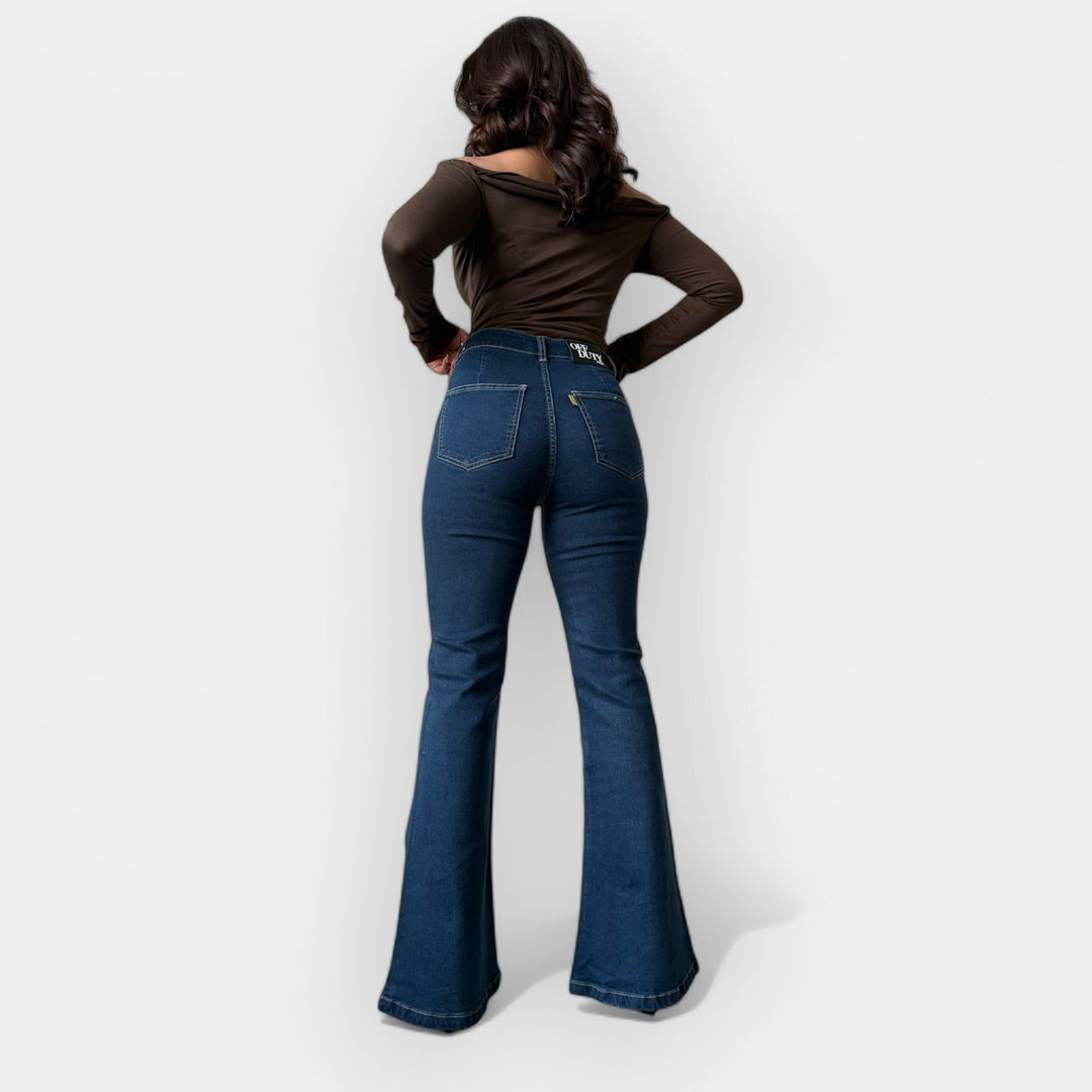High-Waisted Flare Jeans
