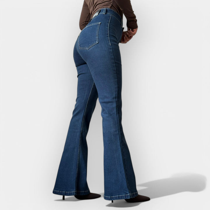High-Waisted Flare Jeans