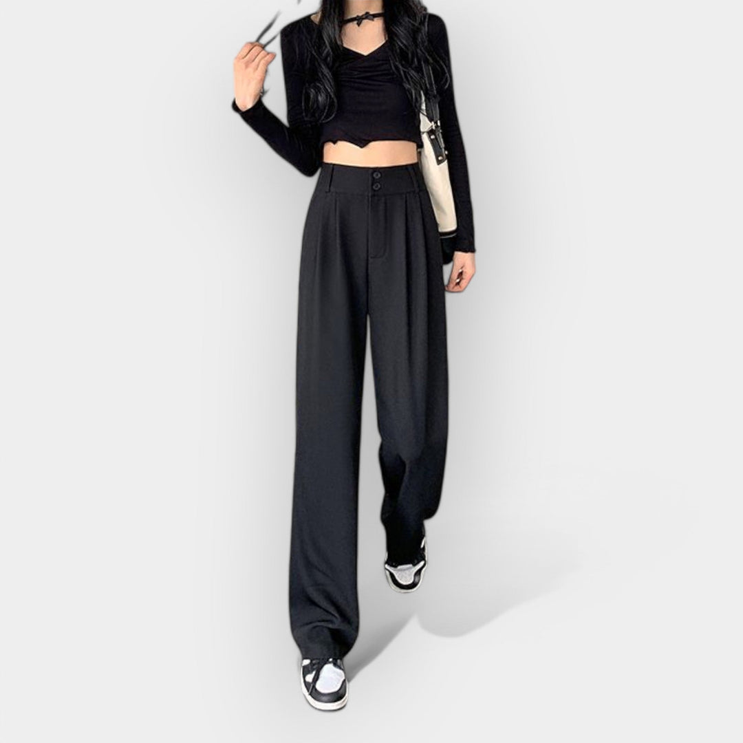 Wide Leg Pants in Korean Style