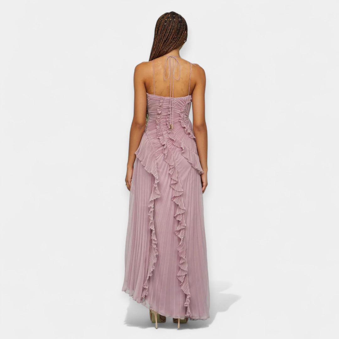 Dress with Structured Ruffles