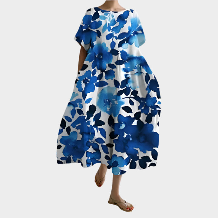 Comfortable Long Retro Dress