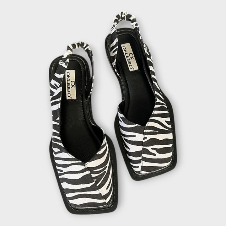 Faux Leather Moccasins with Elastic Heel