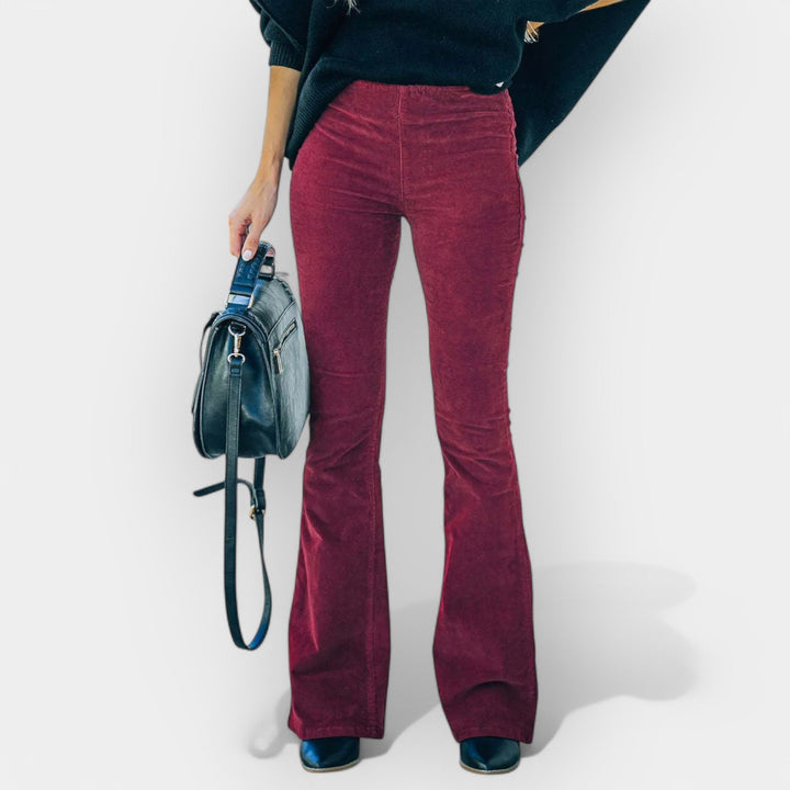 High-Waisted Pants with Wide Legs