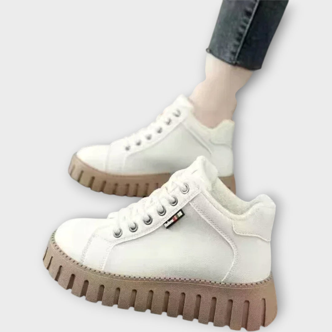 Urban Edge Leather Platform Sneakers