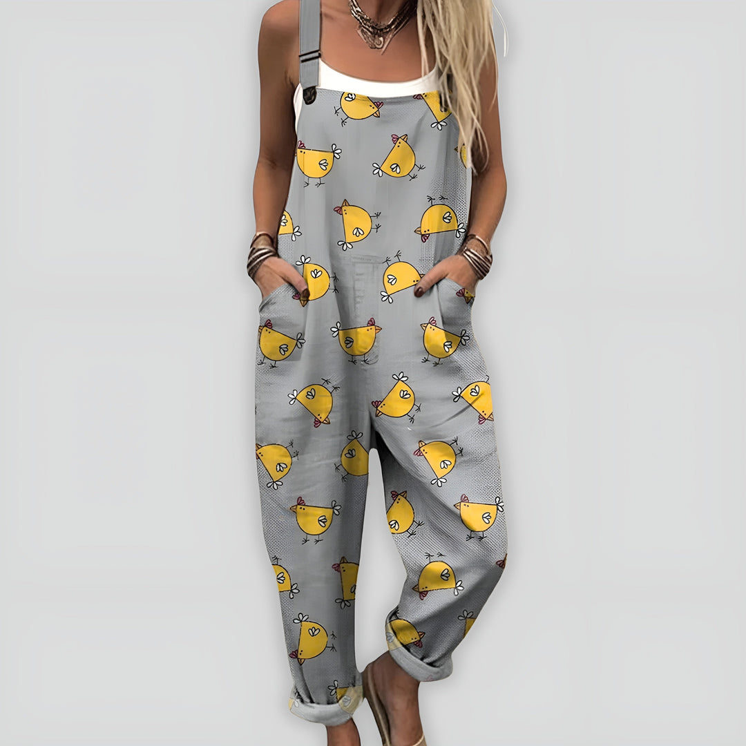 Comfortable and Stylish Jumpsuit with a Relaxed Fit