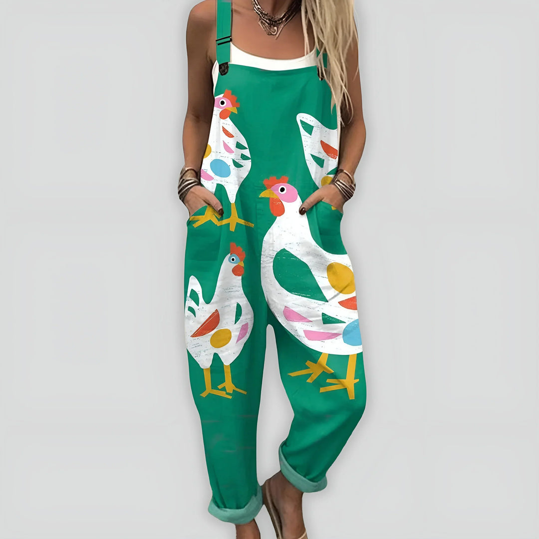 Comfortable and Stylish Jumpsuit with a Relaxed Fit