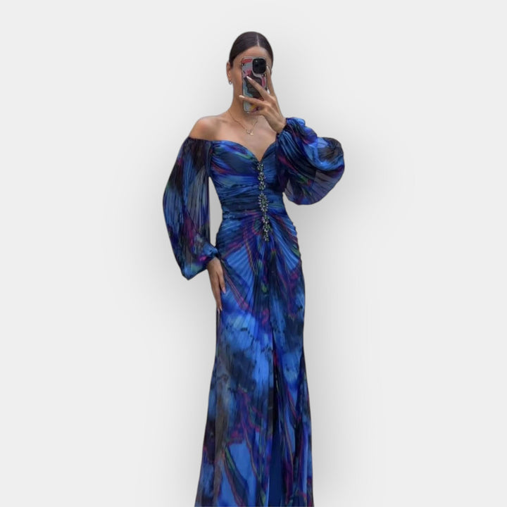 Airy Dress with Opening