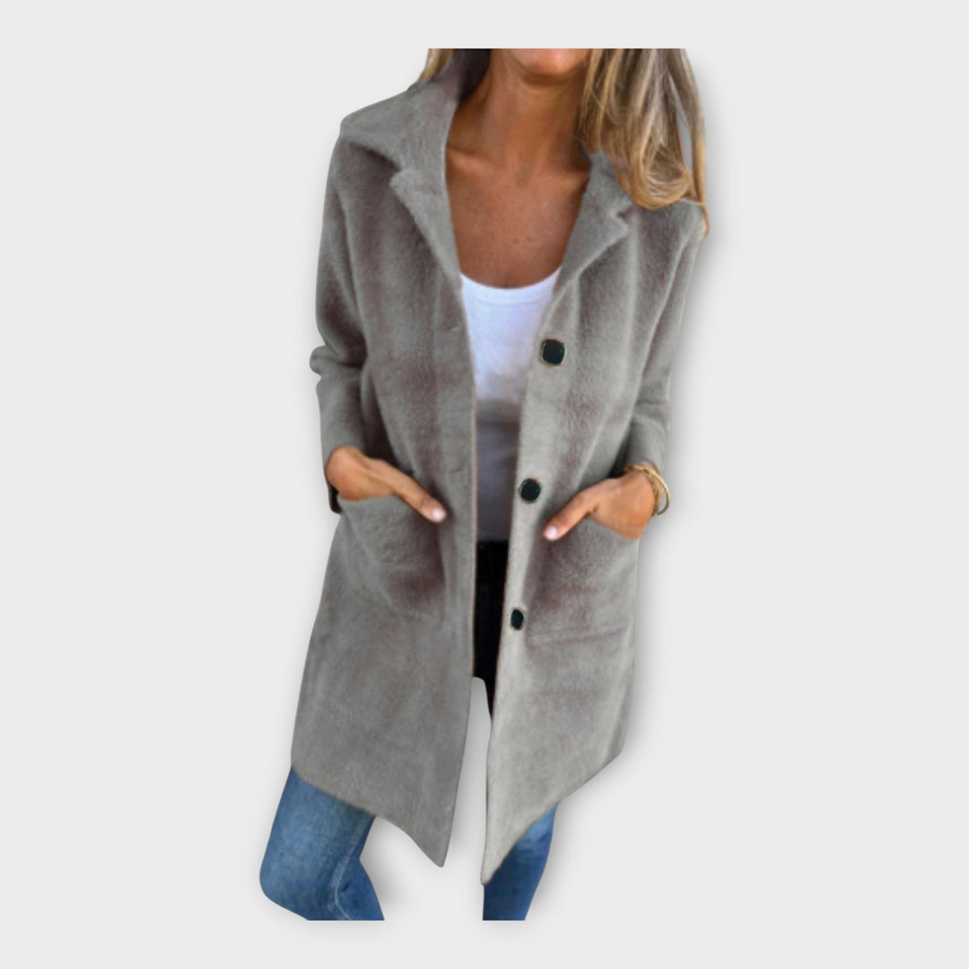 Wool Coat with Elegant Closure