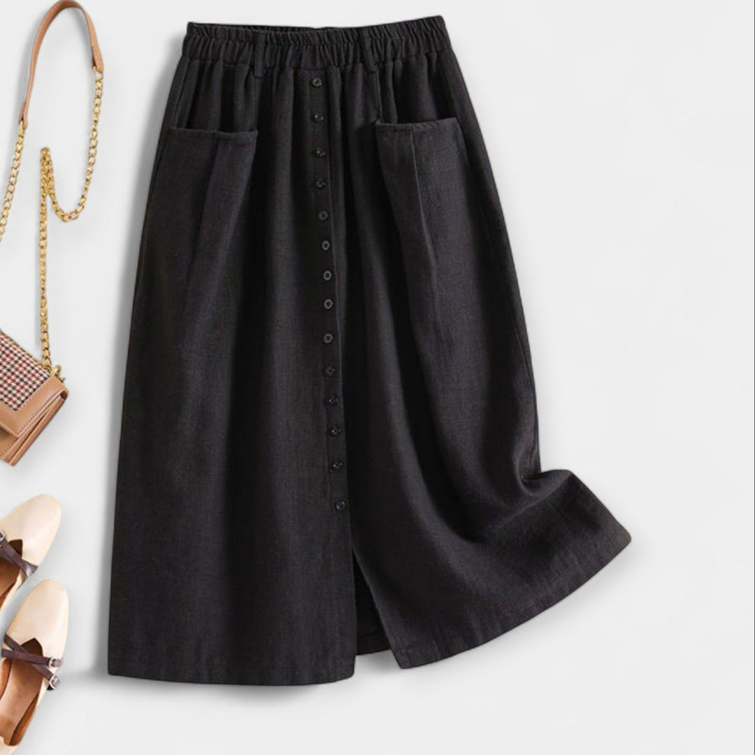Midi Skirt with Vintage Style