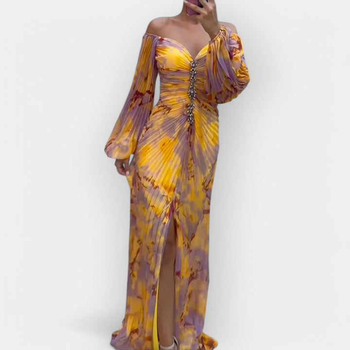 Airy Dress with Opening