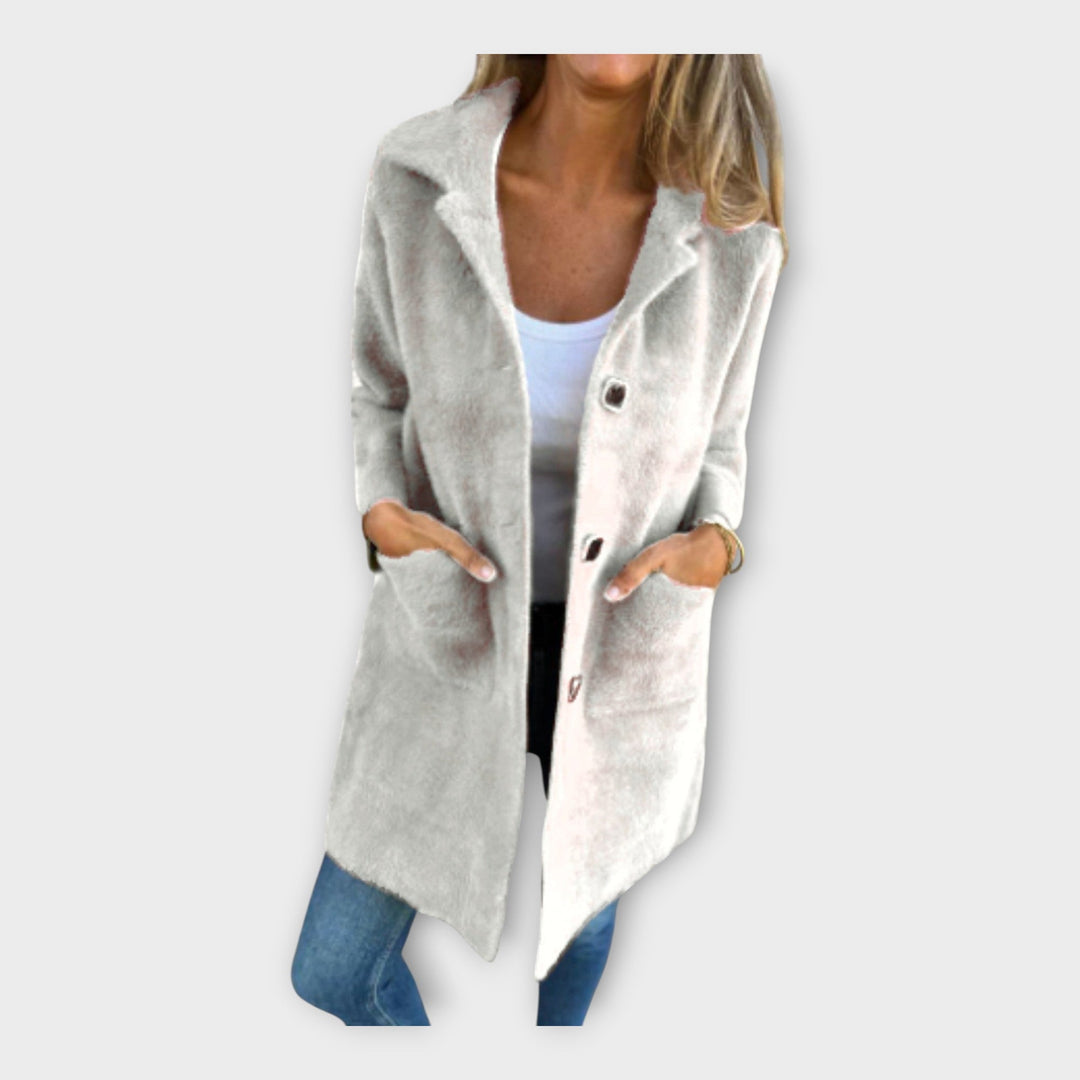 Wool Coat with Elegant Closure