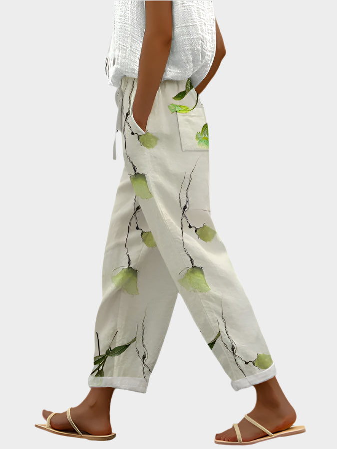 Relaxed Pants with Print