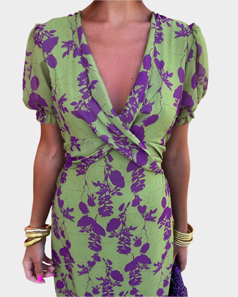 Women's Dress with Flower