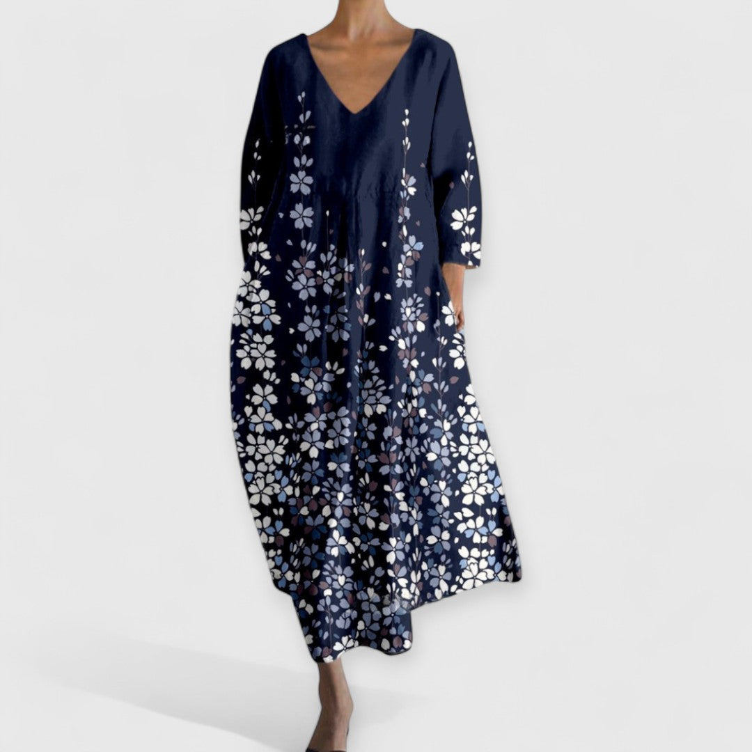 Evening Dress with V-Neck