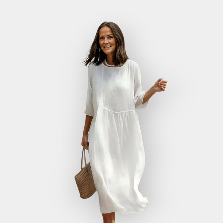 Dress with Flattering Design for the Belly