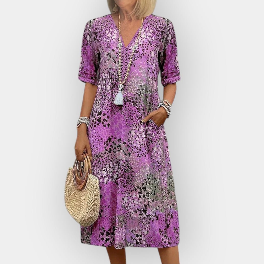 Floral Midi Dress with Style