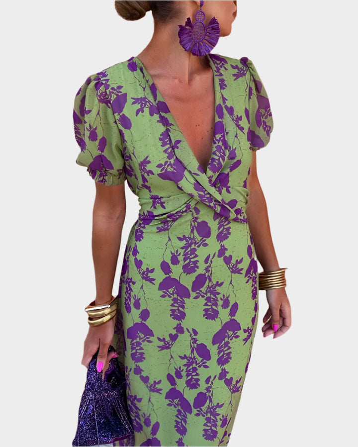 Women's Dress with Flower