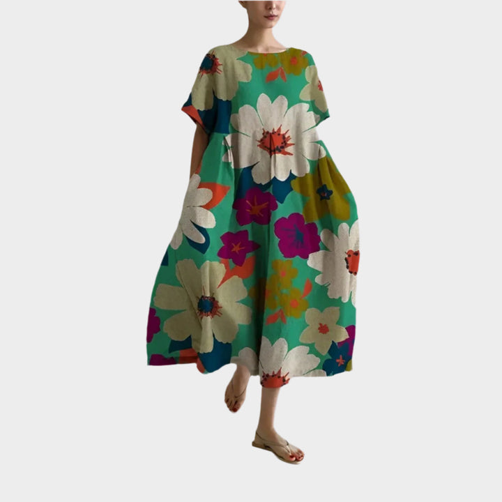 Comfortable Long Retro Dress