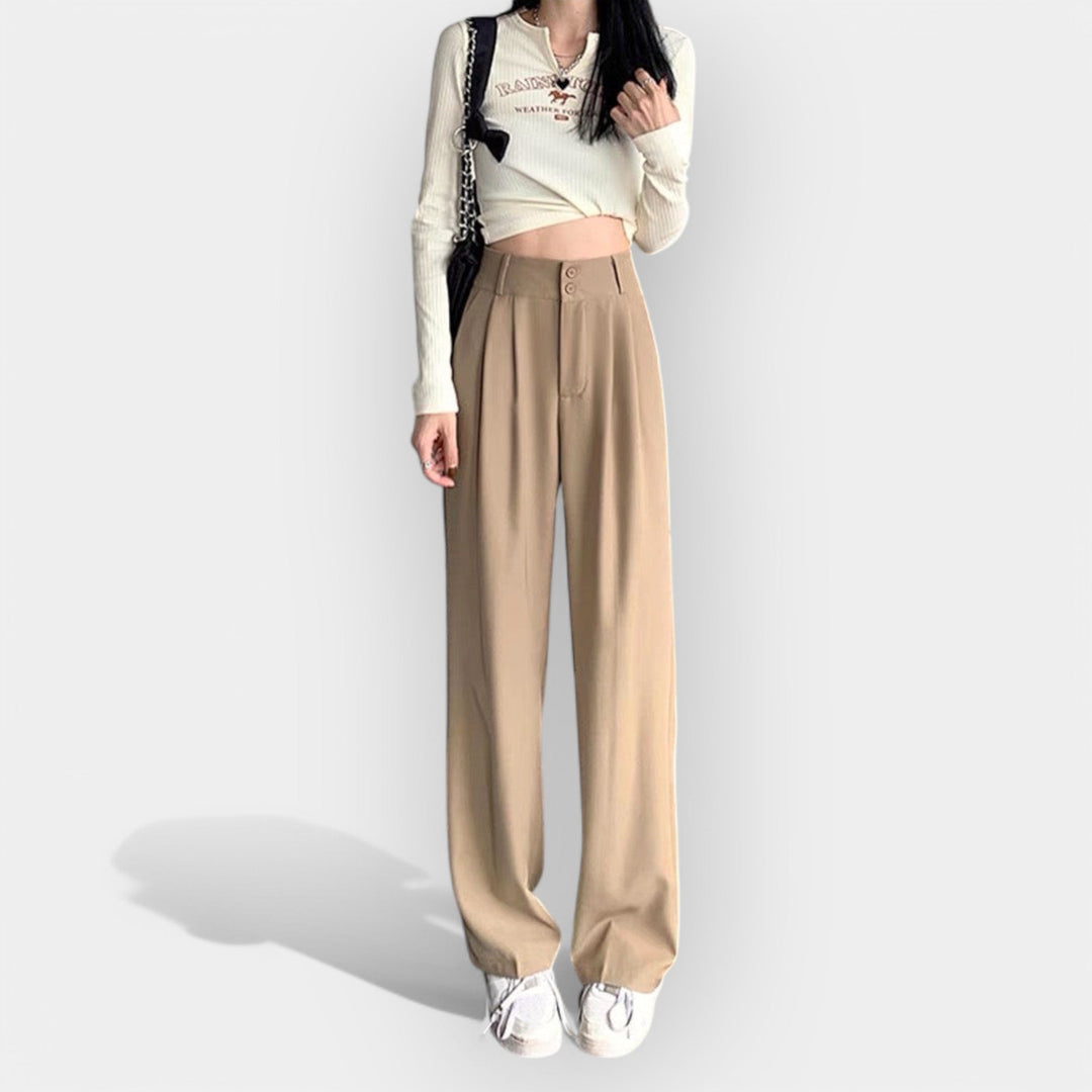 Wide Leg Pants in Korean Style