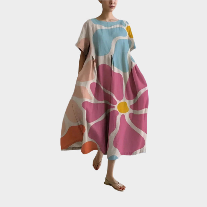 Comfortable Long Retro Dress